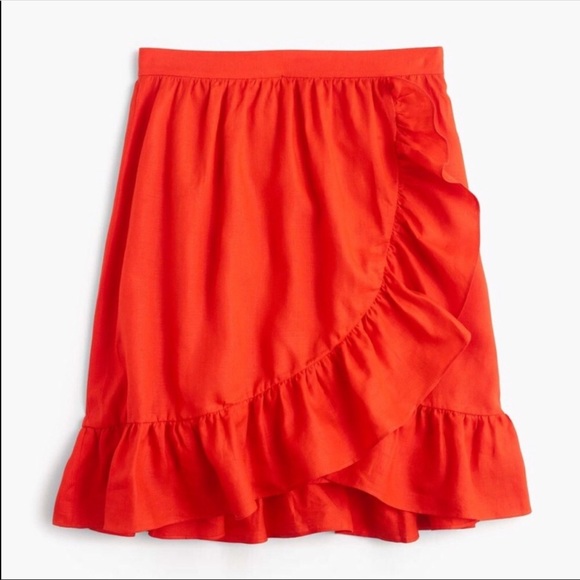 J. Crew Dresses & Skirts - J.Crew Linen Ruffle Skirt